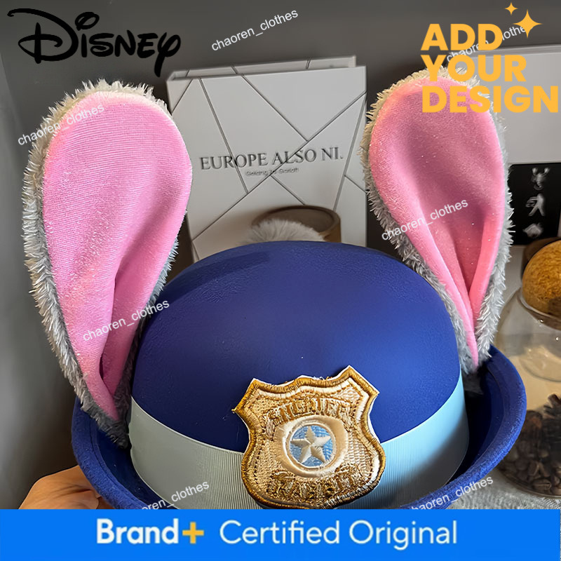 Licensed Disney Judy Bowler Zootopia Rabbit Police Adult Hair Accessories Headwear Sun Decorative Hat