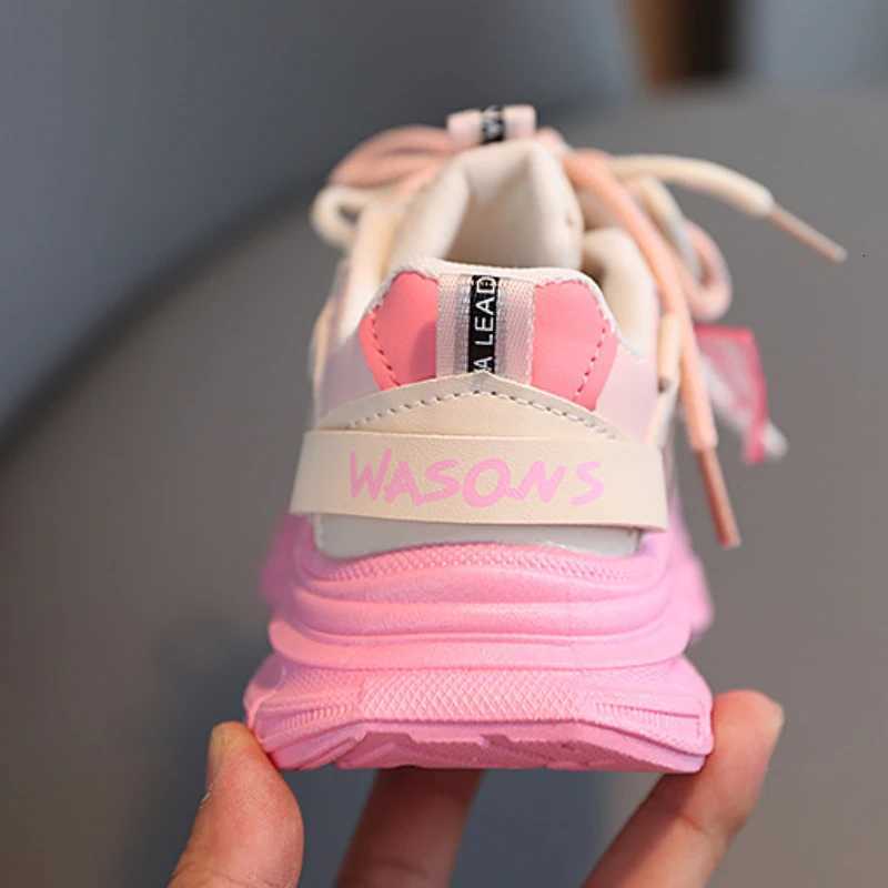 Fashion Children Sneakers Soft Sole Breathable PU Rubber Anti Skid Casual Sport Shoes for Girls Boys Toddler Walking Running W251110