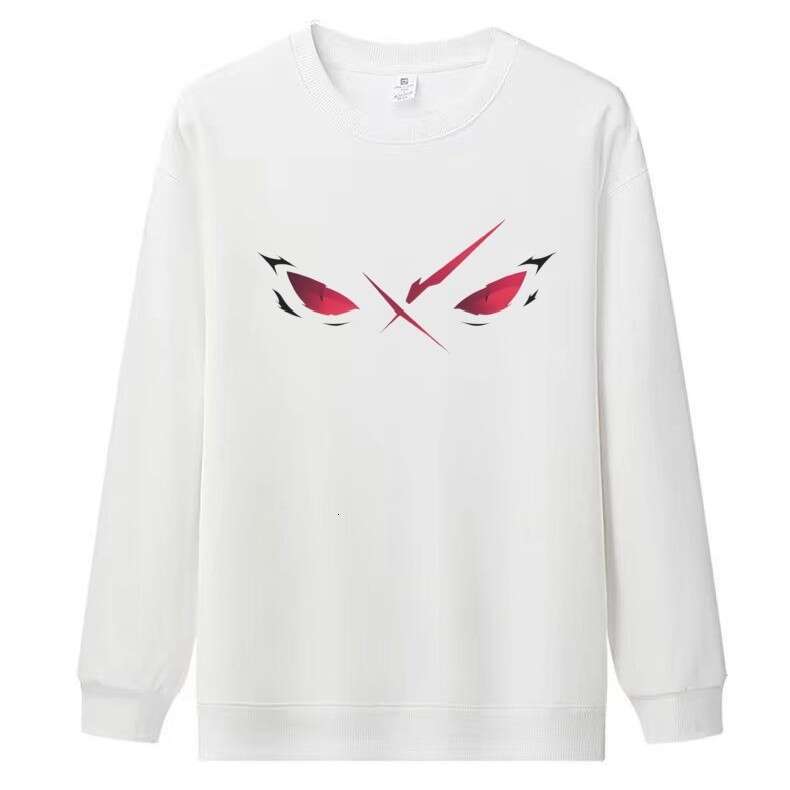 European Trendy Brand New Round Neck Cotton Sweatshirt For women Men Spring Eye Print Little Monster Long Sleeve Plus Size Slim Fit Top