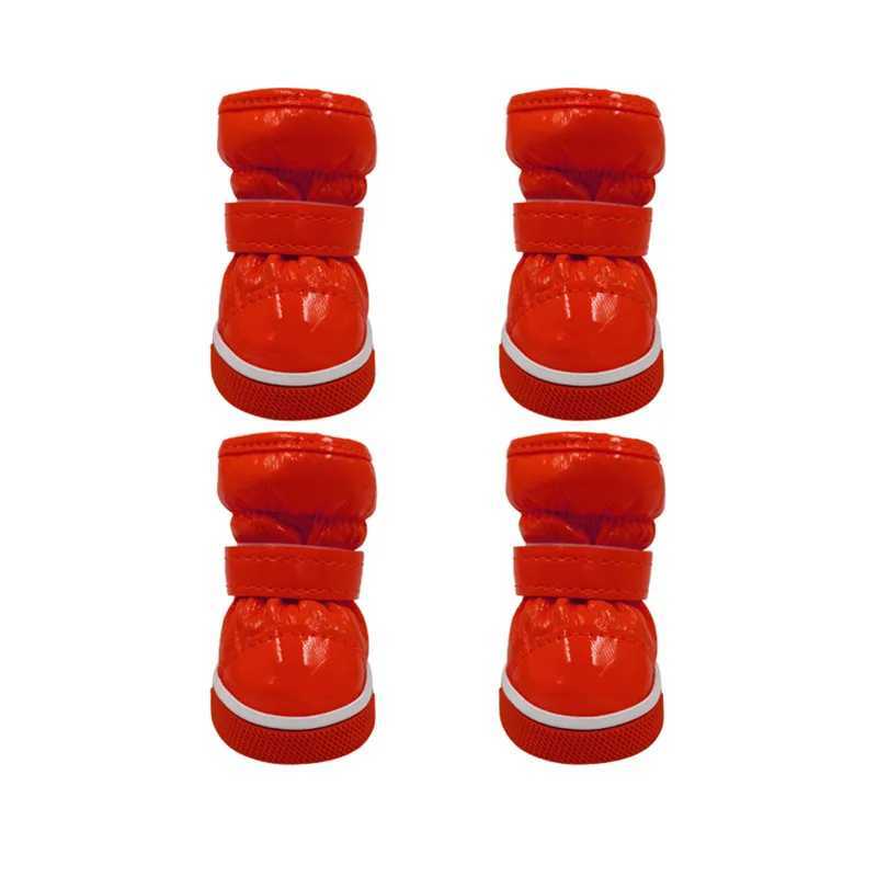 New Arrival 4-piece/set pet dog shoes winter dog snow boots warm wool waterproof rain shoes for small dogs and cats Chihuahua York shoes accessories Z