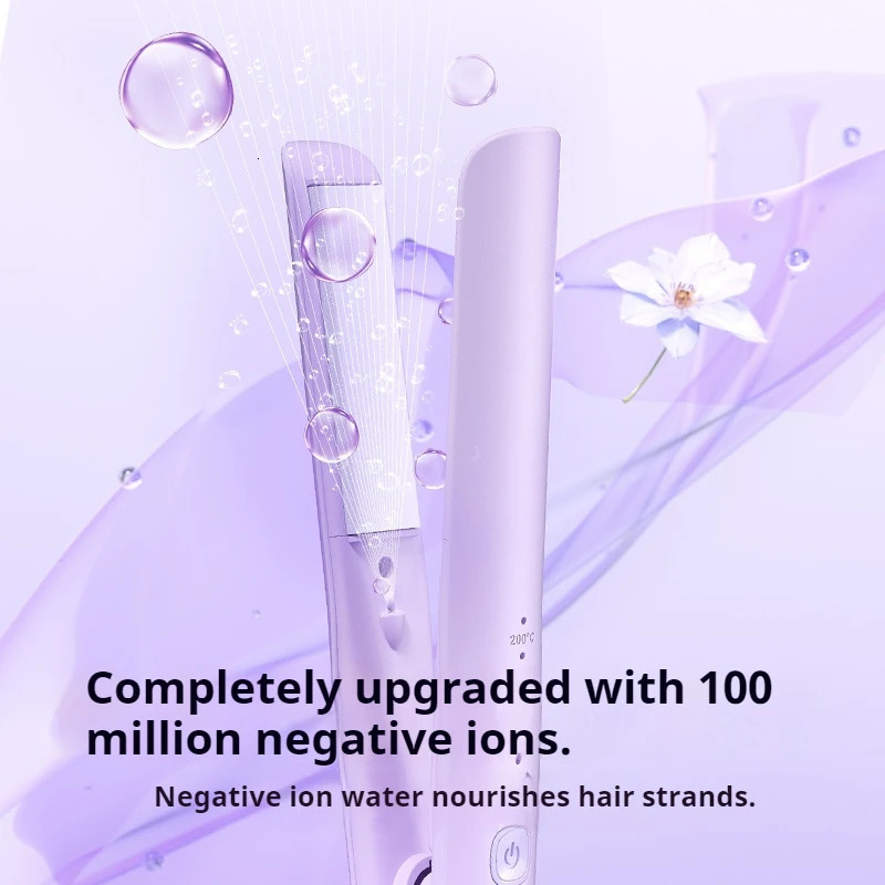Professional Hair Straightener Curler Iron Negative Ions Temp Adjustable Styling Tool for Women Frizz Free Salon Results 251107