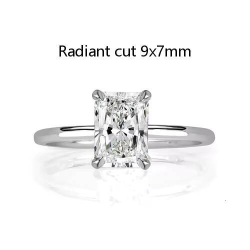 Starsgem Fancy Shape Moissanite 2ct -3ct Size Solitaire Setting 14k Solid Gold Moissanite Diamond Engagement Ring