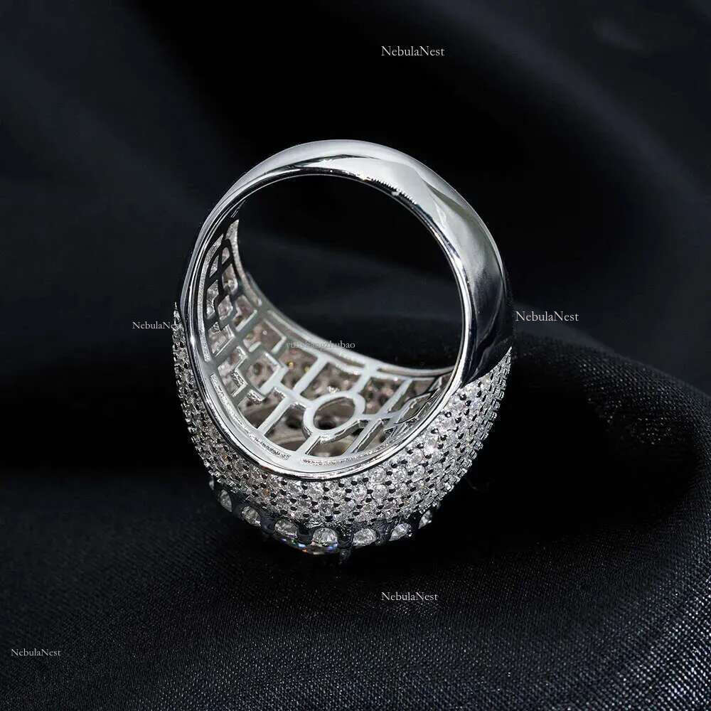 8mm Moissanite for Men Iced Out Rings Women S Sier Wedding Ring Finger Jewelry Pass Dias Tester Free Shipping