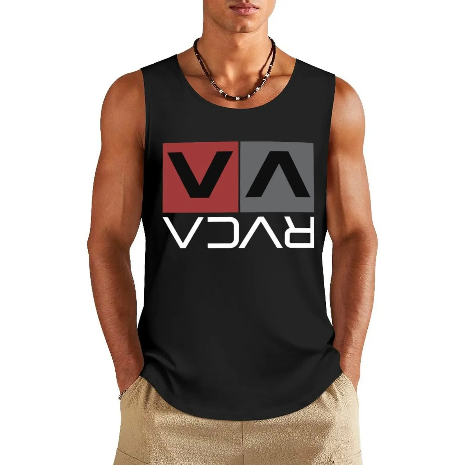 Funny Letter Print Mens Tank Tops Hawaiian Beach Surf Sleeveless Shirts Fashion Gym T-shirt Man Summer Casual Run Fitness Vest 250410