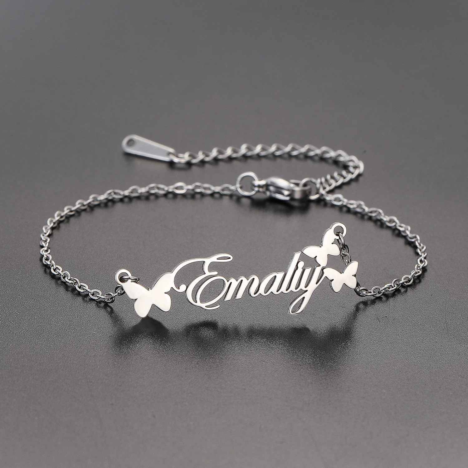 1 piece custom stainless steel custom name jewelry custom letter female pendant necklace 250408