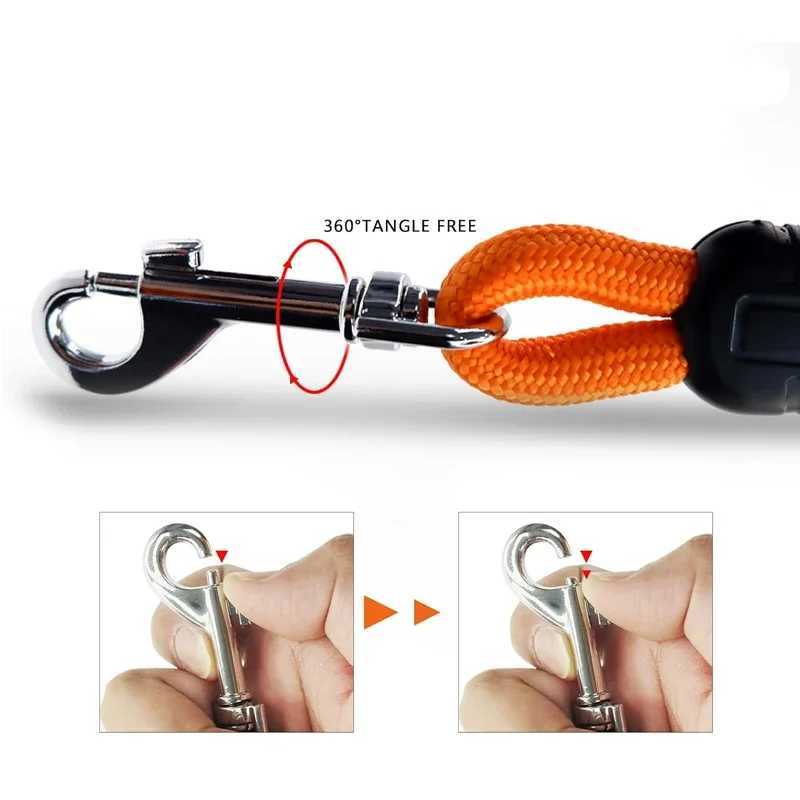 5M/10M/15M Heavy Duty Nylon Dog Leash - Ideal for Recall Agility Training Tailored Suitable for Medium to Large Dogs J251110