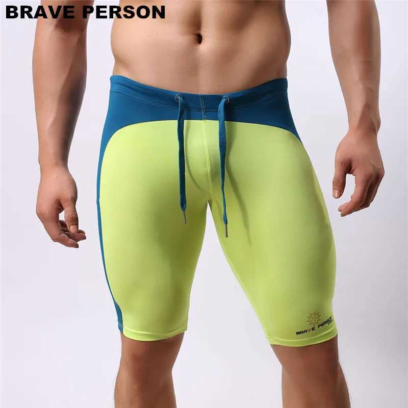 Brave Person Mens Beach Wear Multi functional Shorts Soft Nylon Fabric Knee Length Tight Leg Shorts Mens Board ShortsW250410