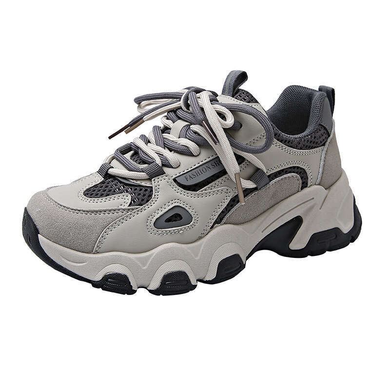 Paris 2025 Autumn Winter Dad for Women Thick Sole Height Increasing Mesh Breathable Versatile Lightweight Sports Casual Shoes F890