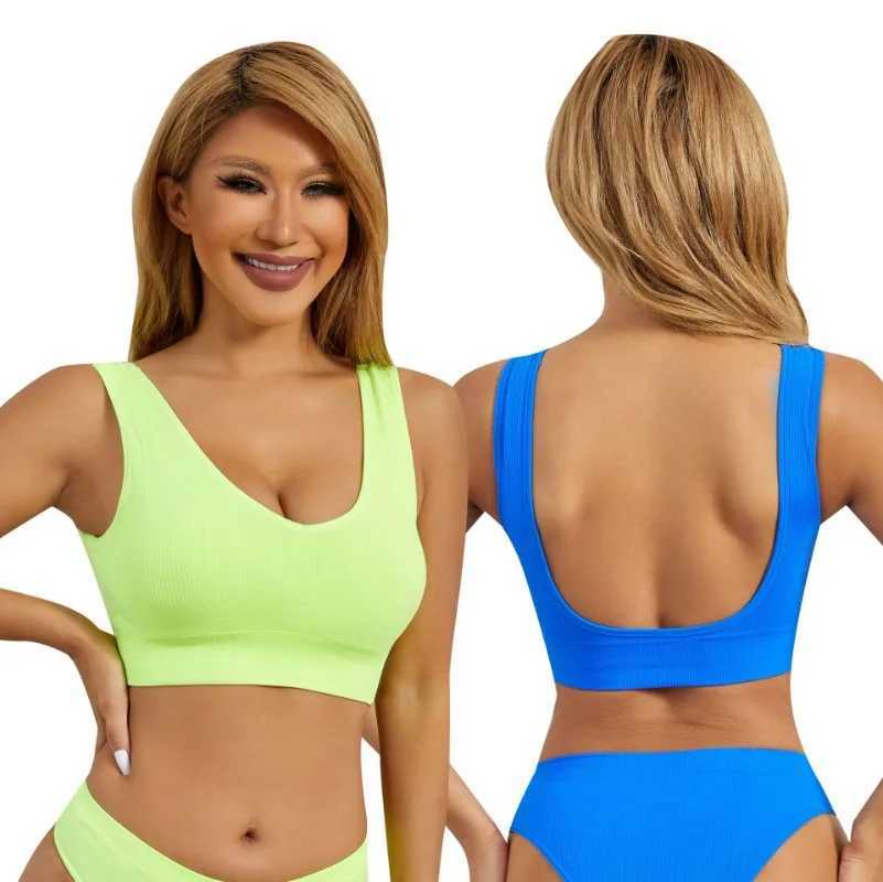Womens sports bra tops push ups fitness yoga bras underwear womens sports tops breathable running vests fitness clothesXJ250410