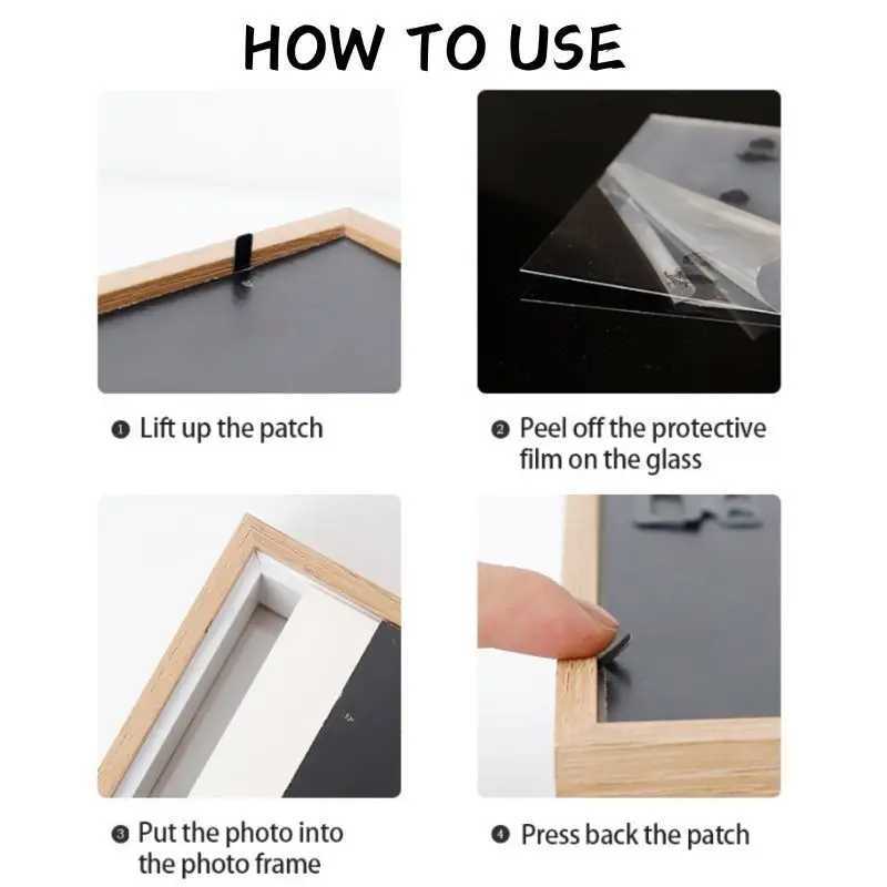 Photo Simple Stylish 1015CM Black ic Style Wall Mounted Decorate For Friends Family Picture Frame Display Home Decor L251110 H260306