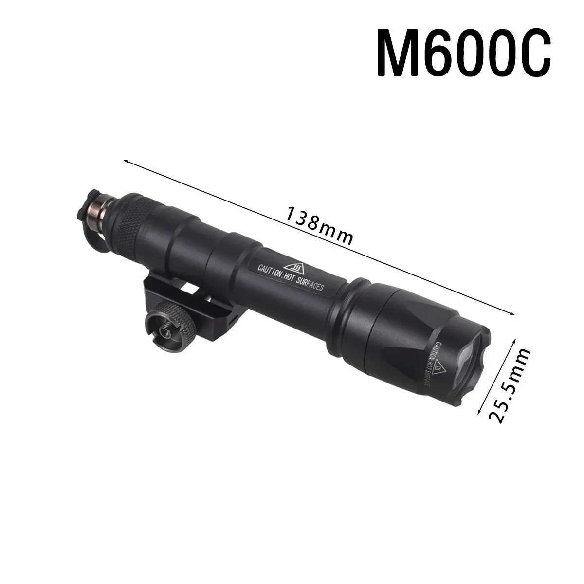 New Arrival M600C M600 M300 tactical weapon light air gun powerful flashlight suitabLE for 20mm track reconnaissance rifLE hunting gun LED light Z2504