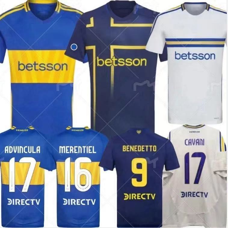 2024 2025 Boca Juniors Fans Player Maglie Calcio Cavani Villa Salvio Uomo Bambi…