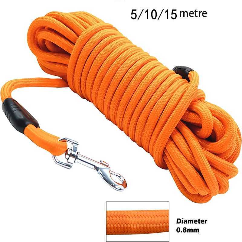 5M/10M/15M Heavy Duty Nylon Dog Leash - Ideal for Recall Agility Training Tailored Suitable for Medium to Large Dogs J251110