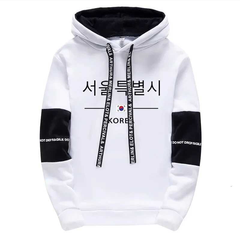 Mens Tracksuit Print Casual Sweatshirts Sportswear Outdoors Sports Jogging Mens Clothing Single Piece Hoodie Pants Korean Style W251110