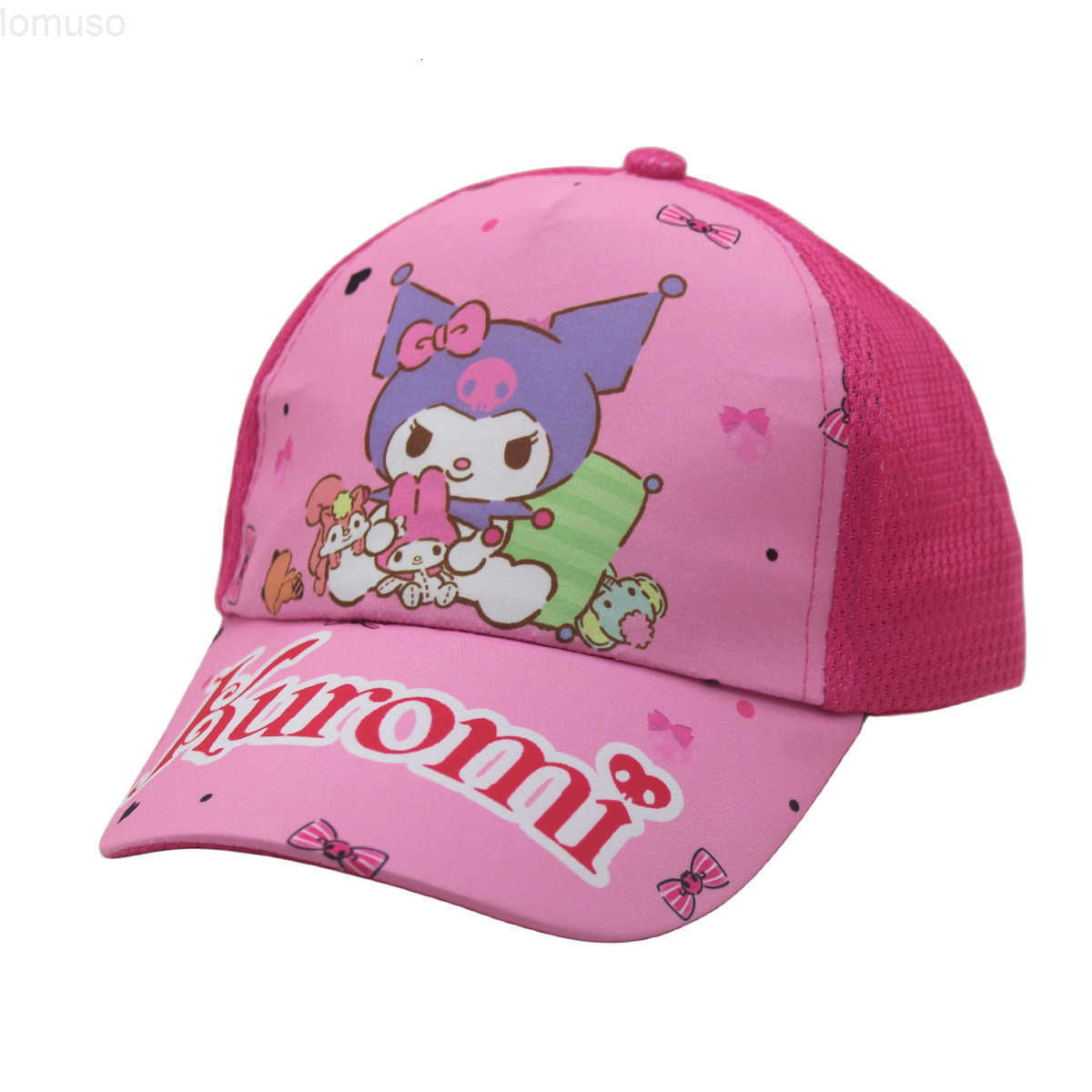 Sanrio Anime Printed Childrens Sunshade Mesh Hat Kuromi My Melody Cartoon Boys and Girls Summer Baseball Cap H251110