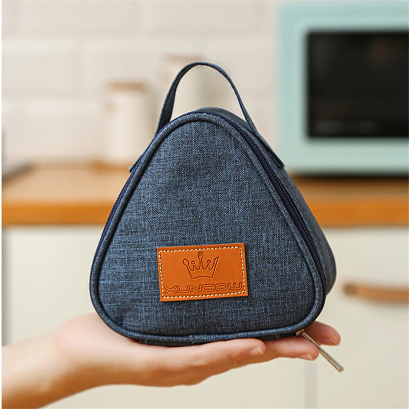 Mini triangular insulation bag aluminum foil cooler lunch student box bento 250401