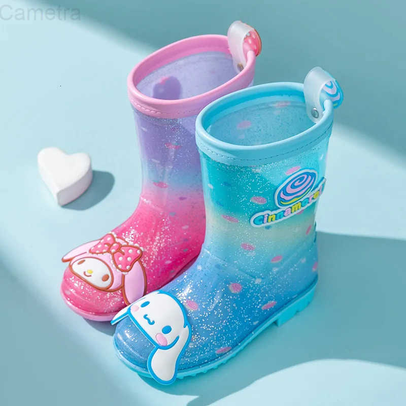 Sanrio genuine new childrens rain boots cartoon anti-slip wear-resistant rain boots for girls H251110