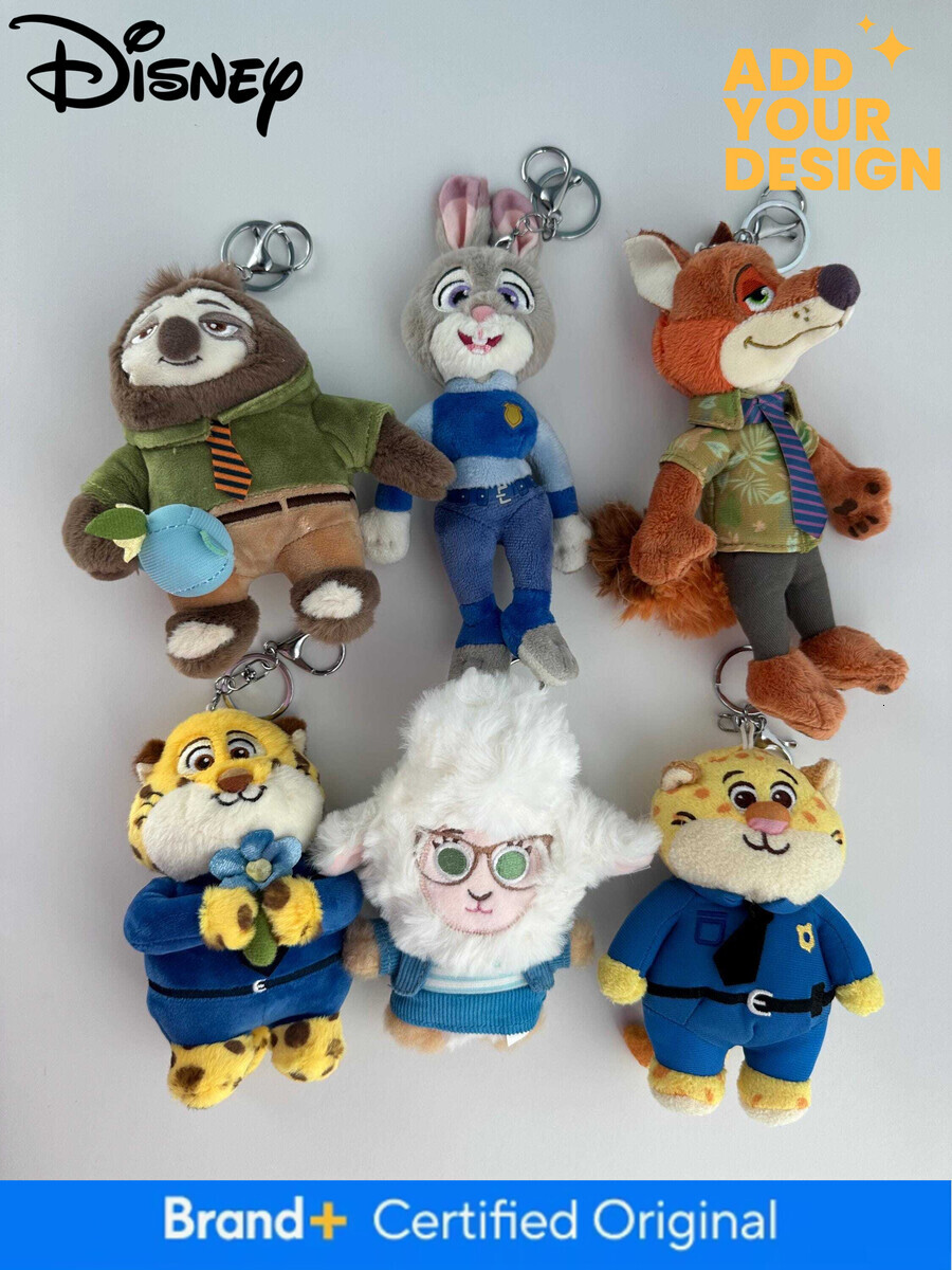 Zoo friends Inspired Plush Keychain: Animal Character Bag Charm