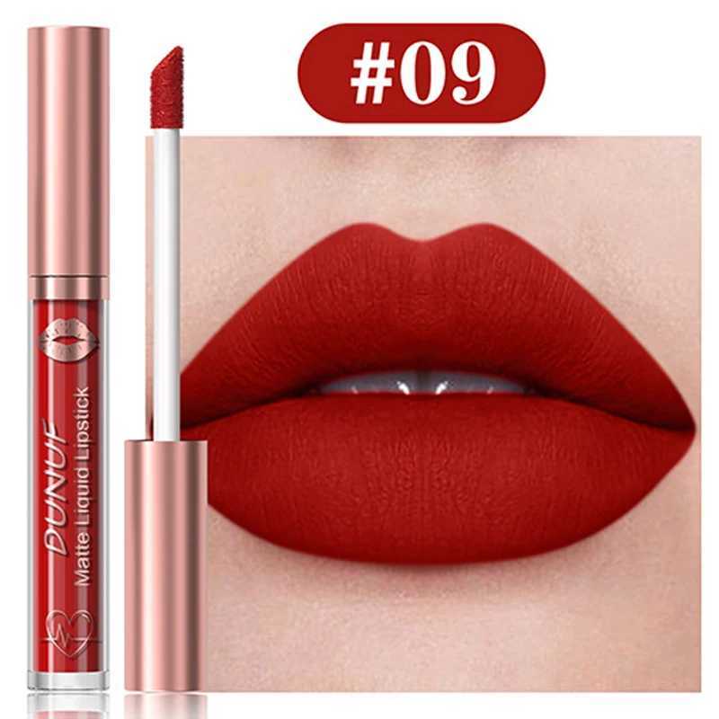 18-Colors Sexy Velvet Matte Lip Gloss Rose Pink Liquid Lipstick Beauty Red Waterproof Lasting Easy To Color Nude Lip Tint MakeupT251110