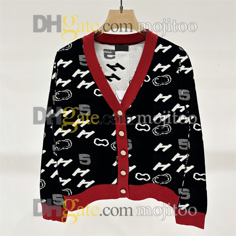 Women Knitted Cardigan Sweater Vintage Jacquard V Neck Cardigan Sweater Autumn Winter Vacation Coat Christmas Gift