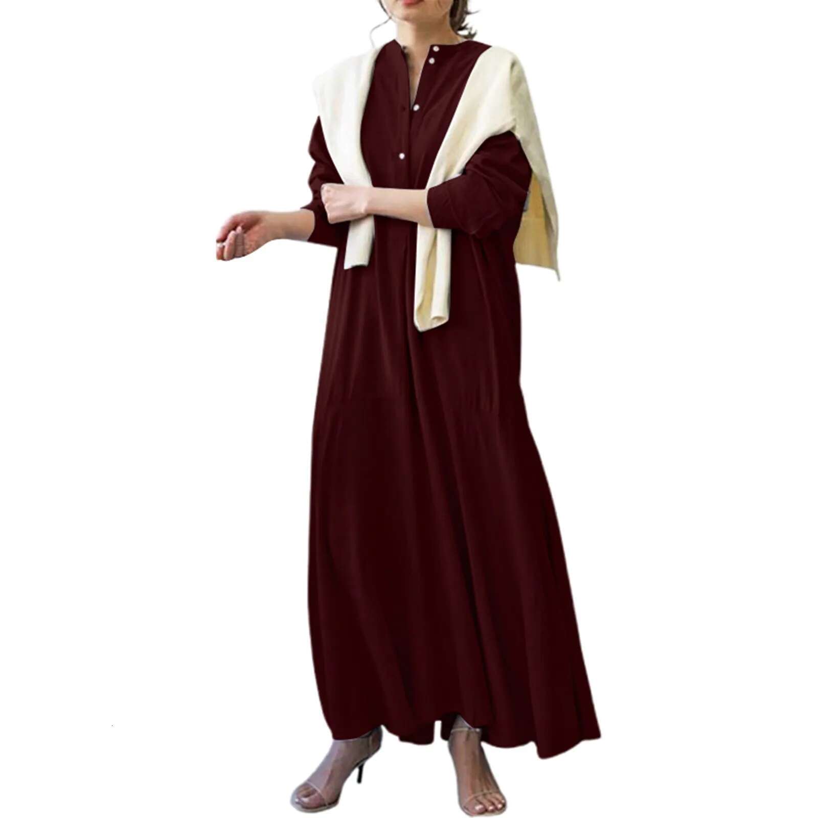 Dongdumaoyi Dress Women Long Dresses Ruffles Irregularity Single Breasted Maxi Casual Loose Y K Streetwear Vestidos Elegant Vintage
