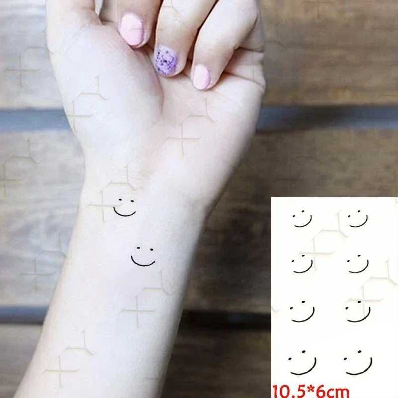 Waterproof temporary tattoo sticker black hand drawn heart-shaped design body art fake tattoo flash tattoo finger wrist ankle female W250410