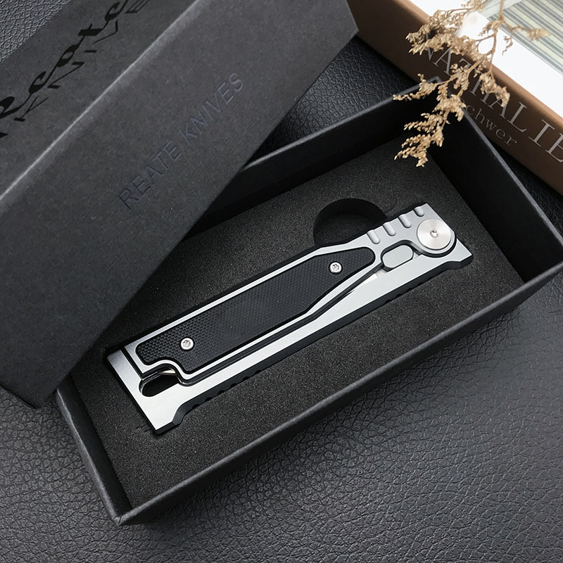 Gravity Aluminum Handle D2 Outdoor Folding Knife High Hardness Sharp Pocket Tool for Survival