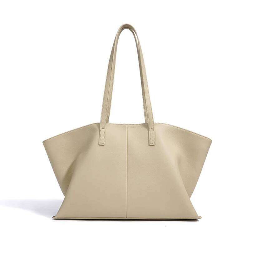 New Korean Tote Women Genuine Leather Casual Minimalist Handbag Shoulder Top Handle Bag Chic Designer Style Trendy St251110