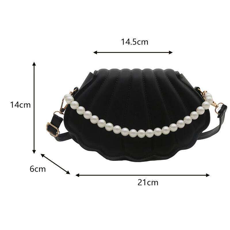 Korean-Style Chic Single-Shoulder Niche Trend Shell Bag, Fashionable And Simple Crossbody 2025 Summer New Bag For Women