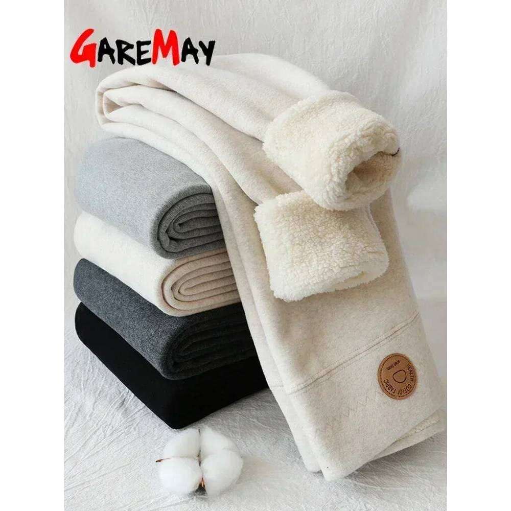 Women's Winter Thermal Velvet Cotton Slimming Tights With Fleece Pant Black Stretch Gray Thick Warm Leggings For Women