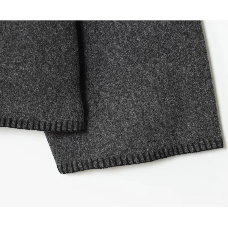 Women Wool Jacket with Wide Shoulder Autumn Vintage High Neck Long Sleeve Button Lady Coats Causal Female Chic Tops 251110