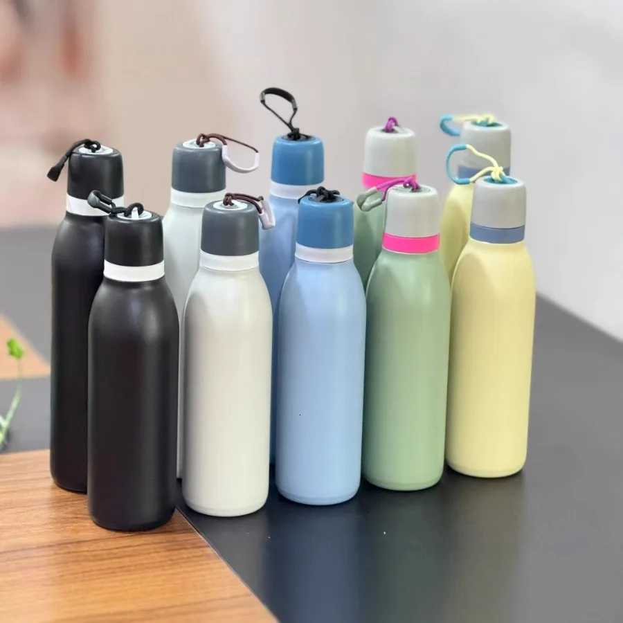 Fashionable cup aron simple large-capacity handheld sports bottle stainless steel insation water cup outdoor portable accpanying Y251110