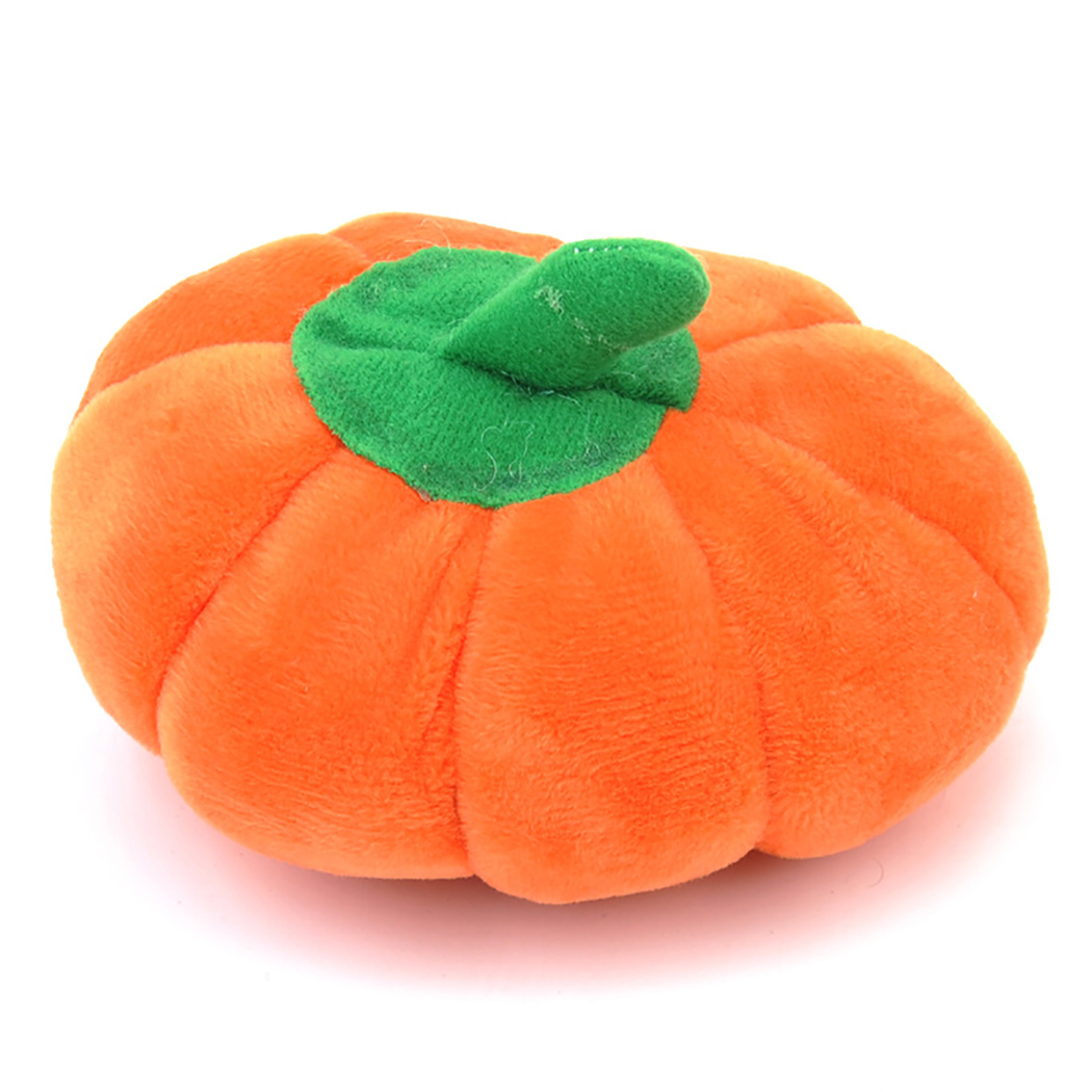 Update Animals Cartoon Dog Toys Stuffed Squeaking Pet Toy Cute Plush Puzzle For Dogs Cat Chew Squeaker Squeaky Pumpkin