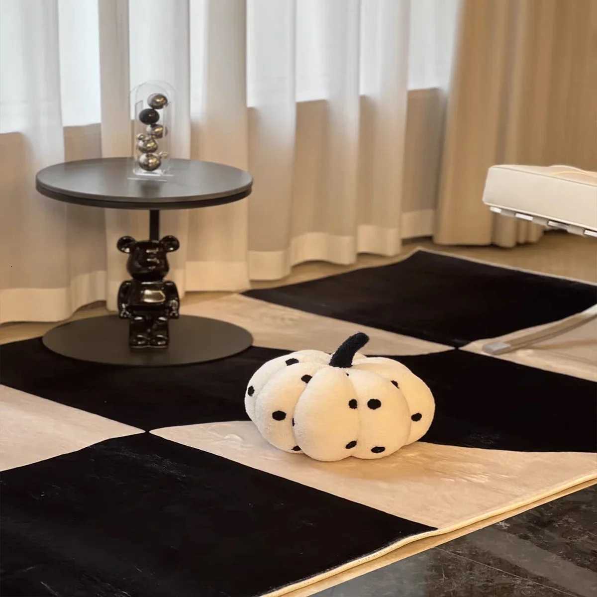 Cream Beige Plush Area Rug Simple Large Soft Carpet for Living Room Bedroom Bathroom Non-Slip Floor Mat Home Decor Y251110