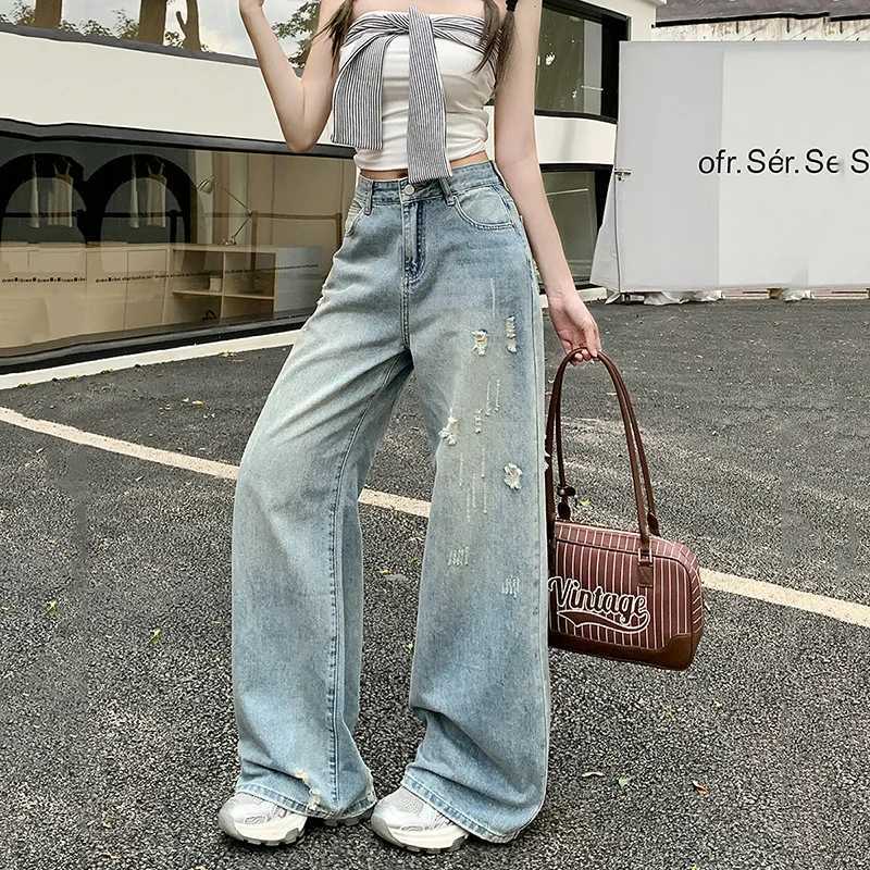Straight Leg Jeans Women High Waist Loose Casual Comfortable Trousers Relaxed Fit Retro Style Wide Leg Pants Fashion Trendy C251110