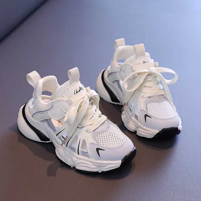 Low-top PU Leather Upper Soft Sole Non-slip Outdoor New Running Shoes Casual Sports Shoes Walking Shoes Childrens Sports Shoes W251110