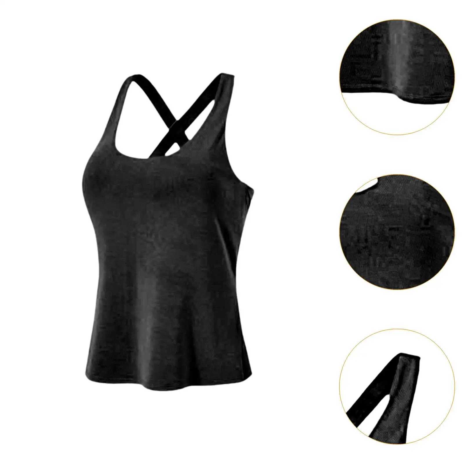 Womens Sports Yoga Tank Top Training Pilates Trend Gym Training Sports TankXJ250410