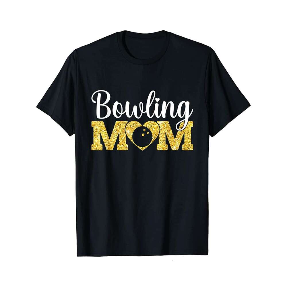 Designer T shirt Mothers Day Bowling Mom Funny Sport Bowling Lover - 220g T shits