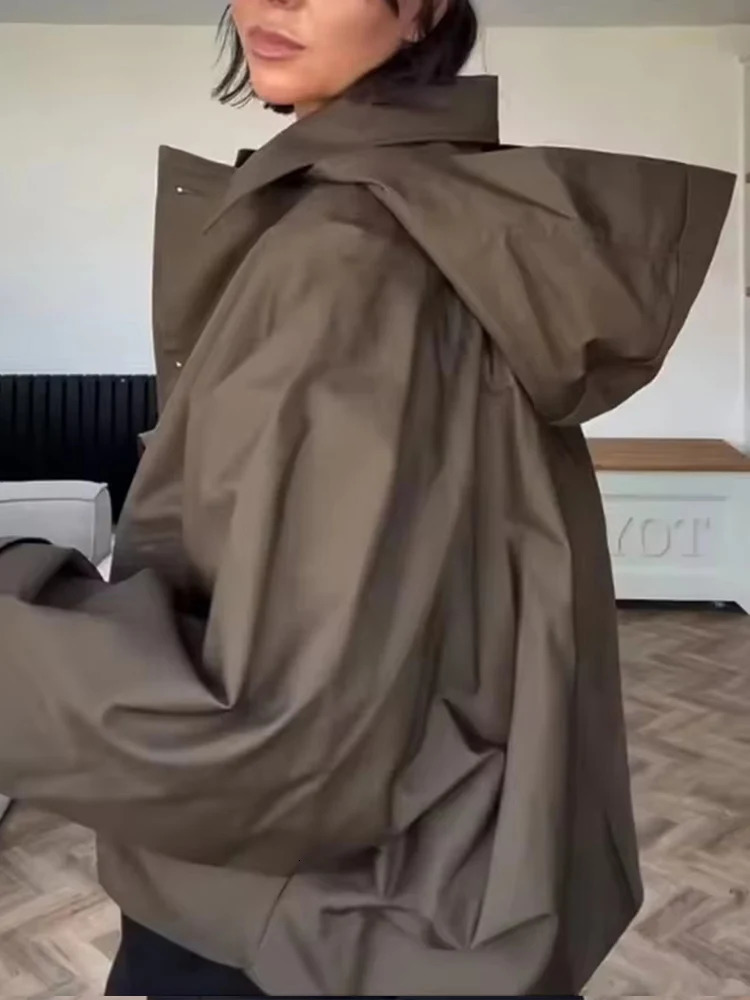 Women Waterproof Jacket Autumn Fashion Long Sleeve Coat Female High Street Outerwear Casual In Jackets 251110