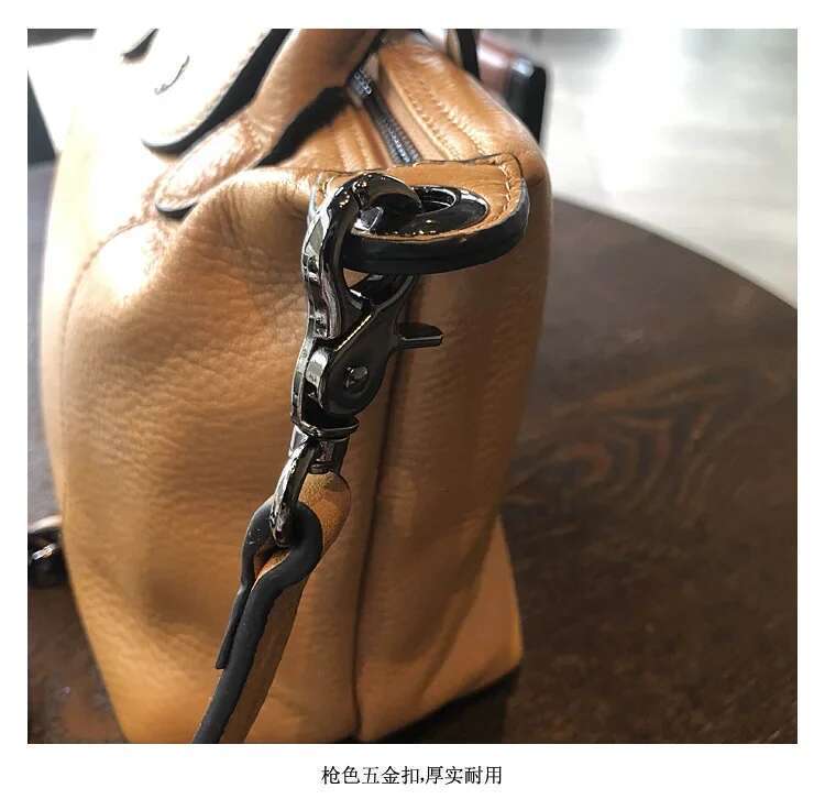 Genuine Leather Women New Retro Nature Soft Cowhide Handbag Versatile Composite Shoulder Bags