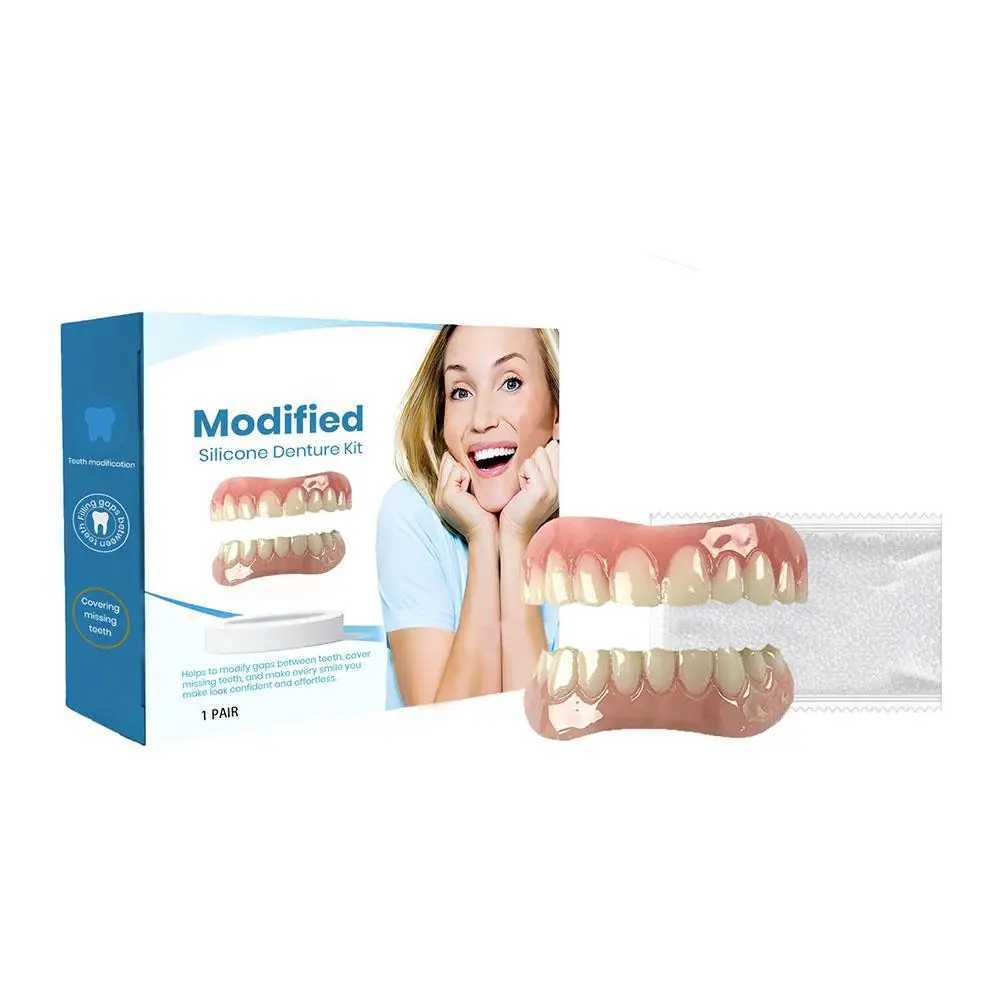 1 pair of silicone dental upper and lower surface simulation nursing filling interdental dental pads orthodontic M5R0 M250409