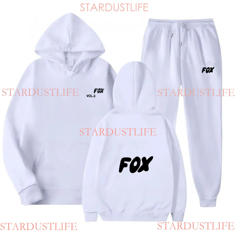 Whitees Fox Hoodie Designer Womens Sportswear Set - Warm And Fashionable Streetwear Hooded Hoodie Loose Cuffed Pants Women's Clothing Women Sports Tracksuits Ae6