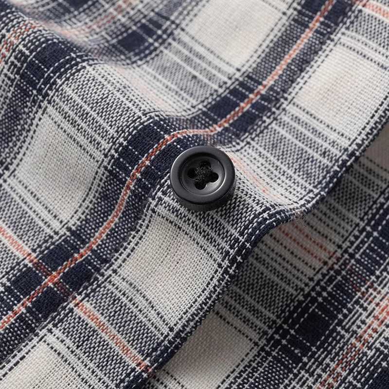Men Shirt Plaid Flannel Loose Street Long Sleeve Casual Shirt Black Oversized Business Male Soft Dress Shirt Spring Autumn K251110
