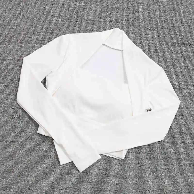 Newly arrived yoga sportswear long sleeved crops top-notch exercise running top fitness fast drying gym short slimming yoga top-notchXJ250410