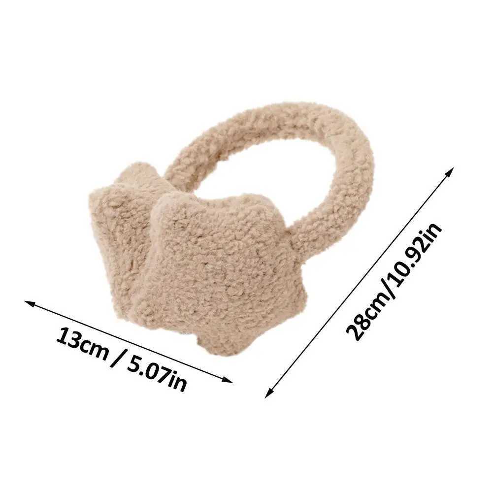 New Y2K Star Fluffy Earmuffs Earplugs Cold Protection Women Ear Cover Keep Warm Solid Color Plush Earmuffs Cycling Accessories W251110