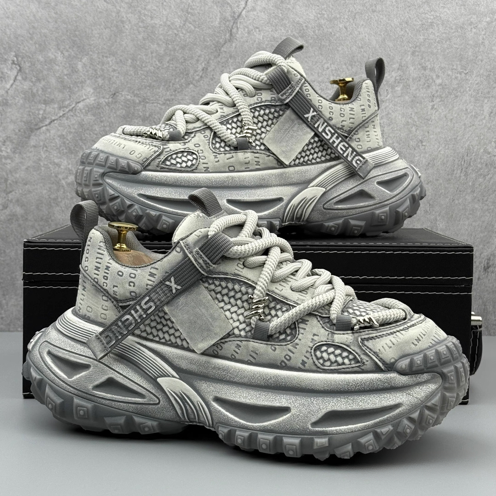 New popular fashion shoes, autumn casual sports shoes, teenage luxury shoes, thick soled height increasing dad shoes, designer shoes