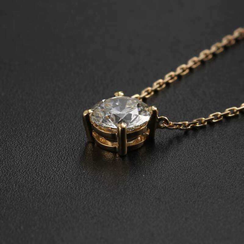Wholesale Moissanite Diamond Jewelri Customized 9/10/14/18K Moissanite Pendant Necklace for Woman Gift