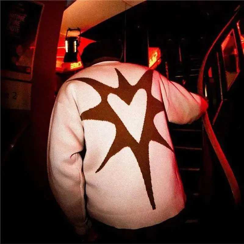 Fashion Womens Street Fashion Clothing Harajuku Knit Sweater Winter Pullover Loose Vintage Aesthetic Y2K Gothic EMO Top Y251110