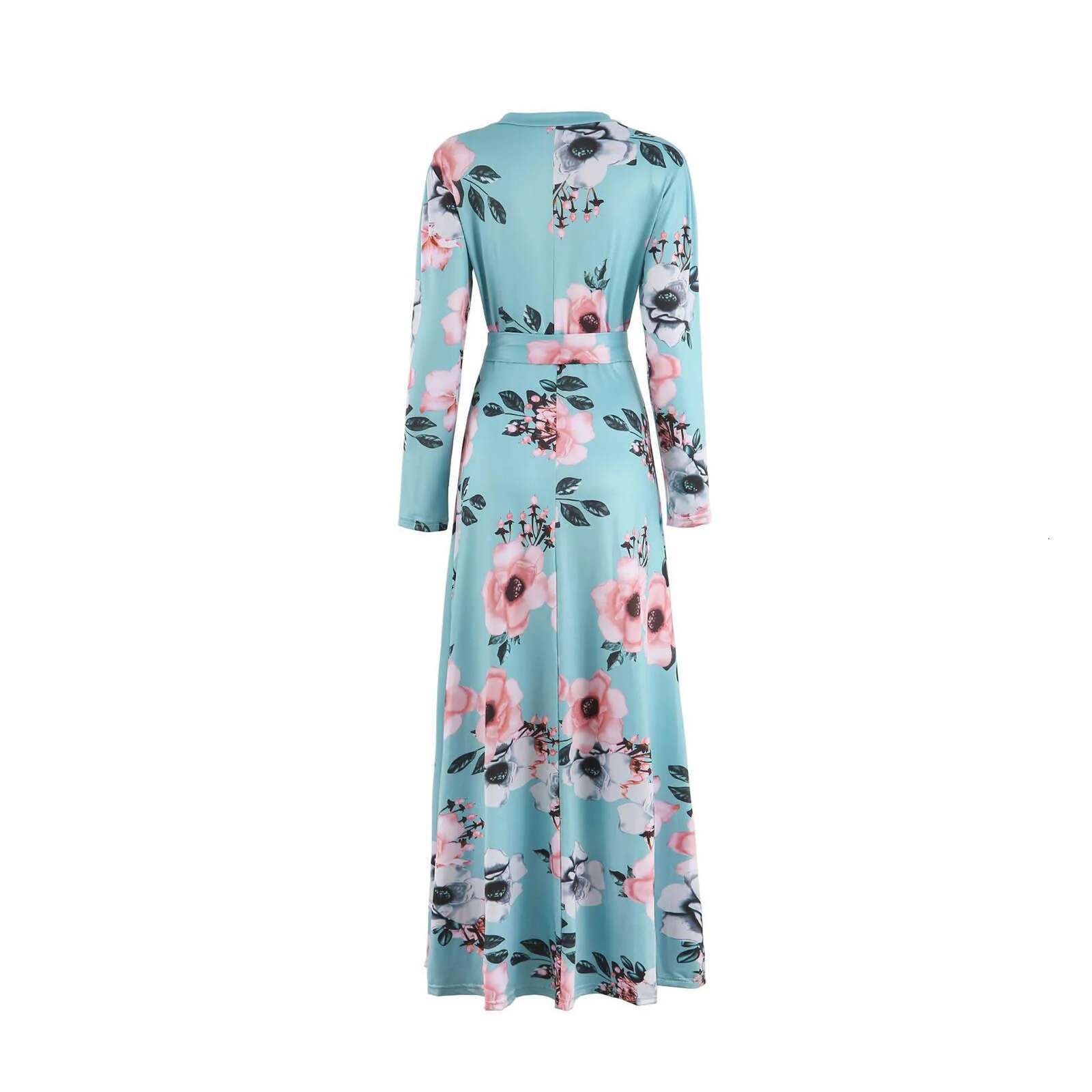Dongdumaoyi Slim Dresses Casual Sleeve Round Neck Wer Printed Dress Strap Or Length Long Skirt Women S Clothing