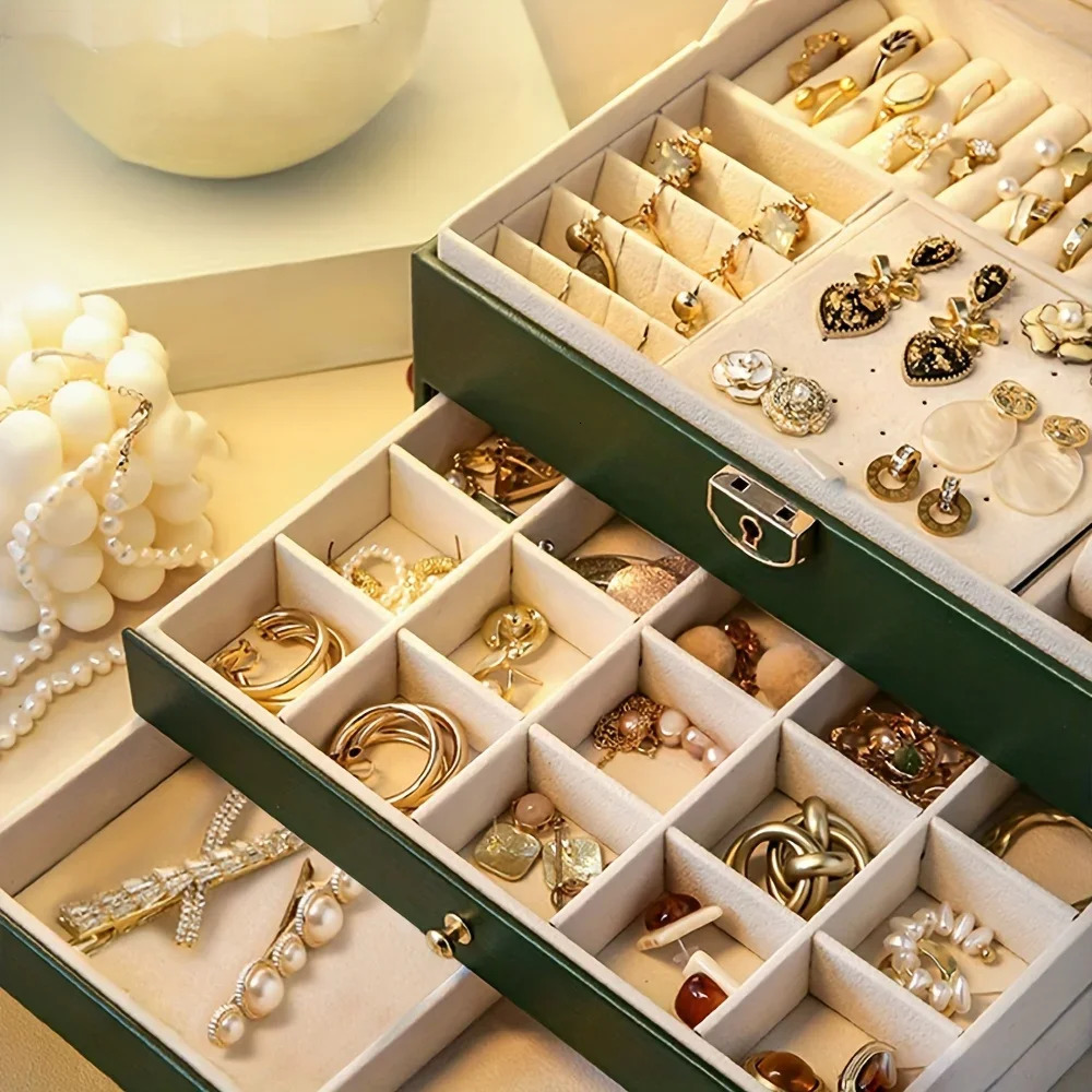 1PC Jewelry Storage Box Necklace Earrings Jewelry Storage Box Ideal choice for Gifts 250409